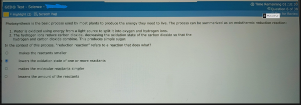 GED Test Science Q&A